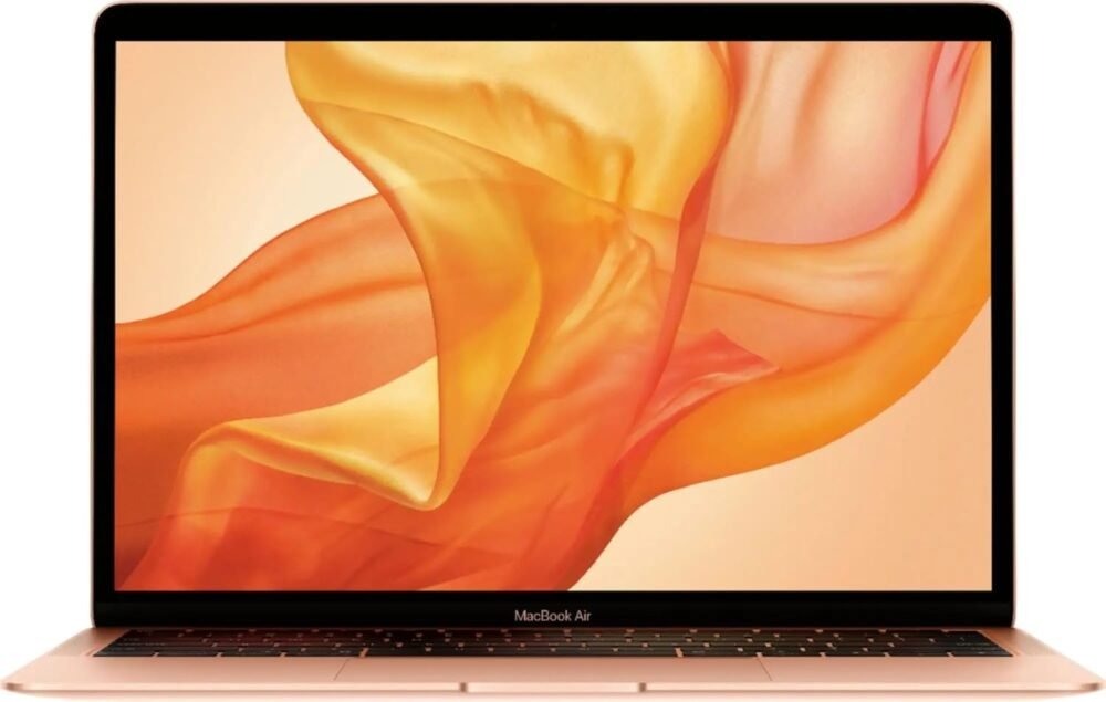 Refurbished Gold MacBook Air: Sleek Performance with Intel Core i5 and 8GB RAM