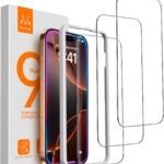 Ultimate 9H Hardness Tempered Glass Protector for iPhone 16 Pro - 3 Pack with Military-Grade Durability and Easy Installation!