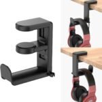 360° Adjustable Rotating Headphone Stand with Cable Organizer for Ultimate Gaming Setup