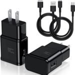 Dual Fast Charge Solution: USB C Wall Charger & 6ft Cable for Samsung and Pixel Devices