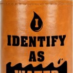 Quirky Leather Can Cooler: A Fun Gift for Dad, Perfect for Any Occasion!