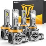 Ultra-Bright 9005/HB3 & H11/H8/H9 LED Bulbs: 110,000 Lumens, Long-Lasting & Easy...