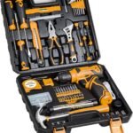 Versatile 132-Piece Tool Kit with 8V Cordless Drill for Every DIY Enthusiast