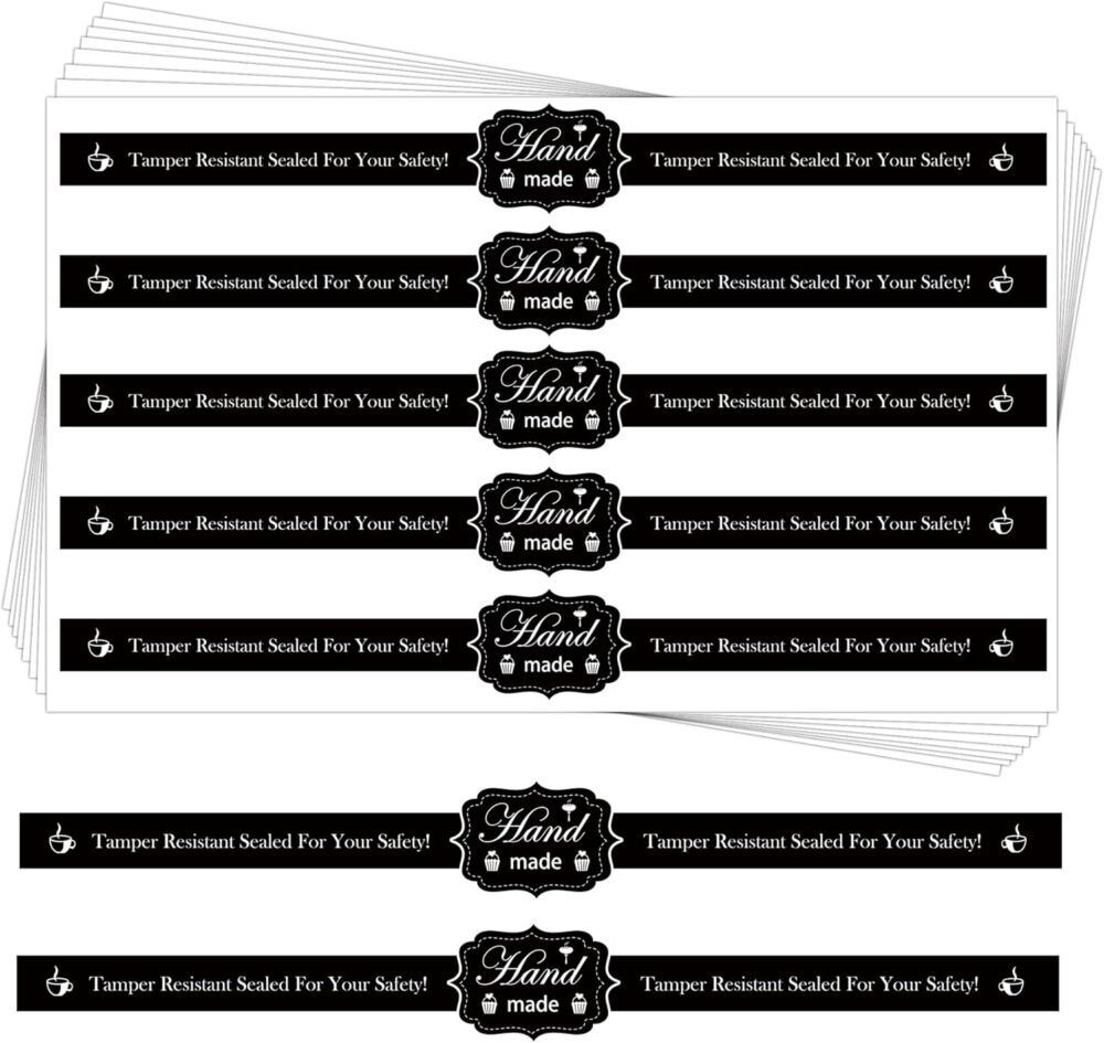 Secure Your Freshness: 200 Tamper-Evident Stickers for Food Retail and Baking