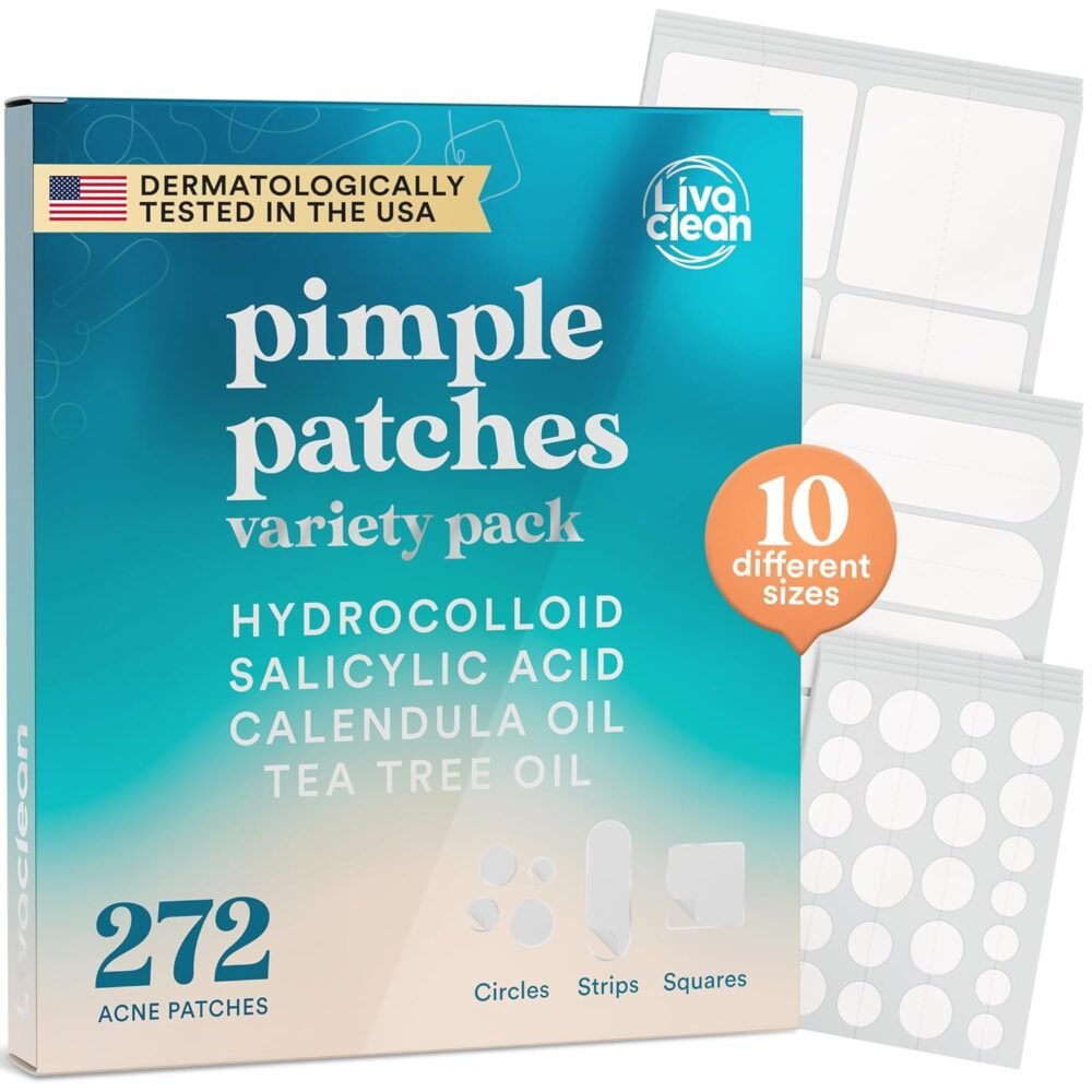 Ultimate Acne Solution: Variety Pack of Large Pimple Patches with Salicylic Acid &...