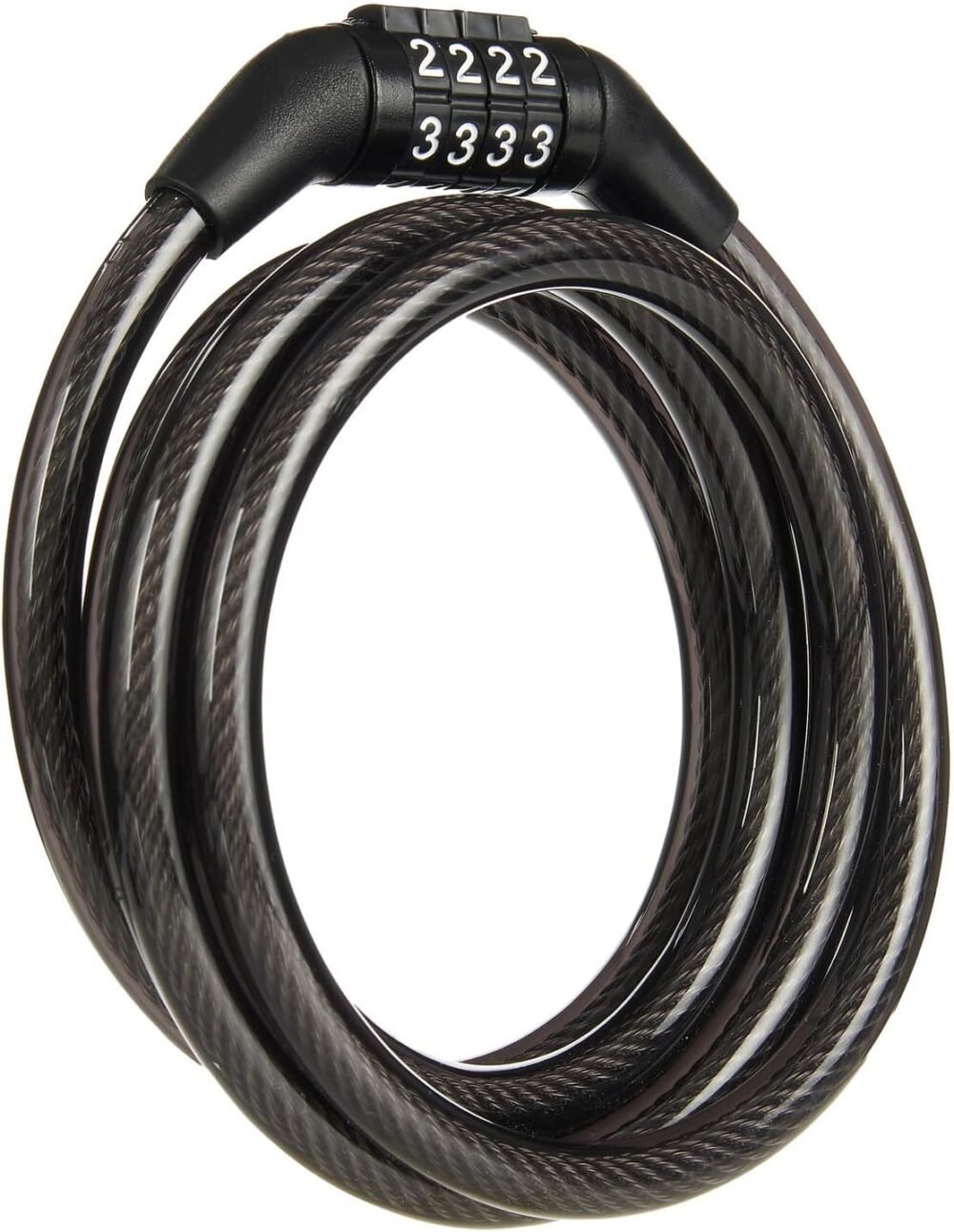 Secure Your Ride: 5 Ft Vinyl-Coated Combination Bike Lock Cable