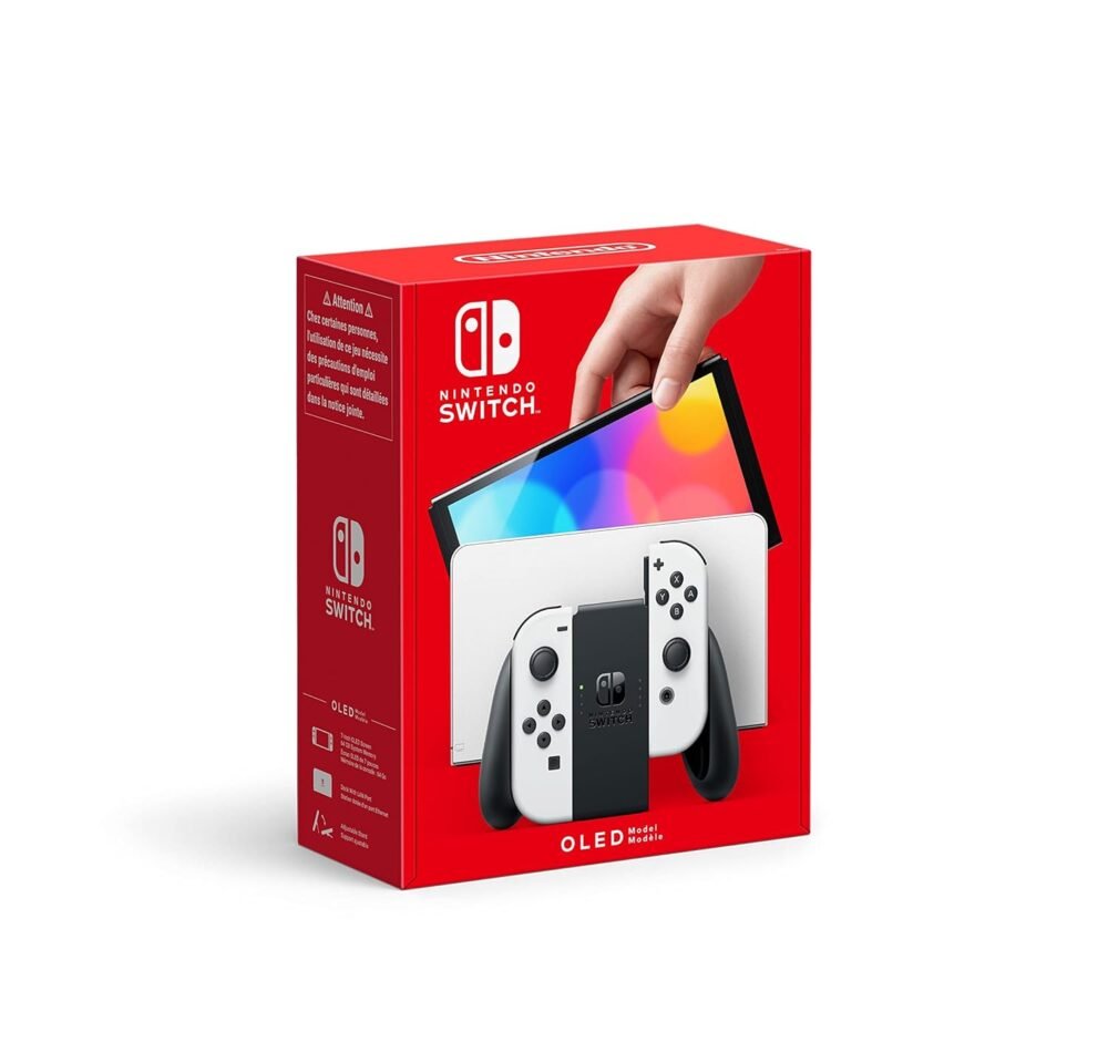 Revamped Nintendo Switch OLED: Sleek White Joy-Cons & Stunning 7-Inch Display!