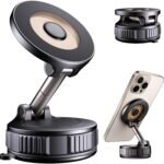 Ultimate Suction & Magnet Car Phone Mount: 360° Adjustable Holder for iPhone 17 Pro...