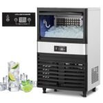 High-Capacity Undercounter Ice Maker: 110LB Daily Output with Auto Clean for Bars and Restaurants