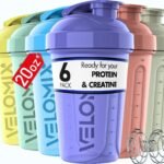 Pastel Protein Shaker Set: 6 Stylish Bottles for Smooth, On-the-Go Nutrition