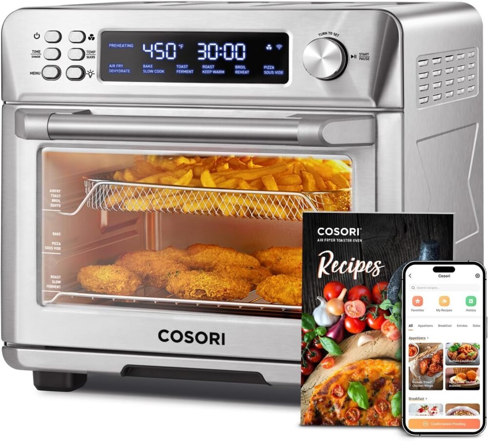 Versatile 12-in-1 Air Fryer & Toaster Oven: Cook, Crisp, and Conquer with Ease