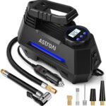 AstroAI Portable Air Pump: 12V Tire Inflator with Digital Gauge and LED Light for Cars...