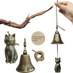Whimsical Brass Cat Wind Chime: A Unique Touch for Cat Lovers' Gardens