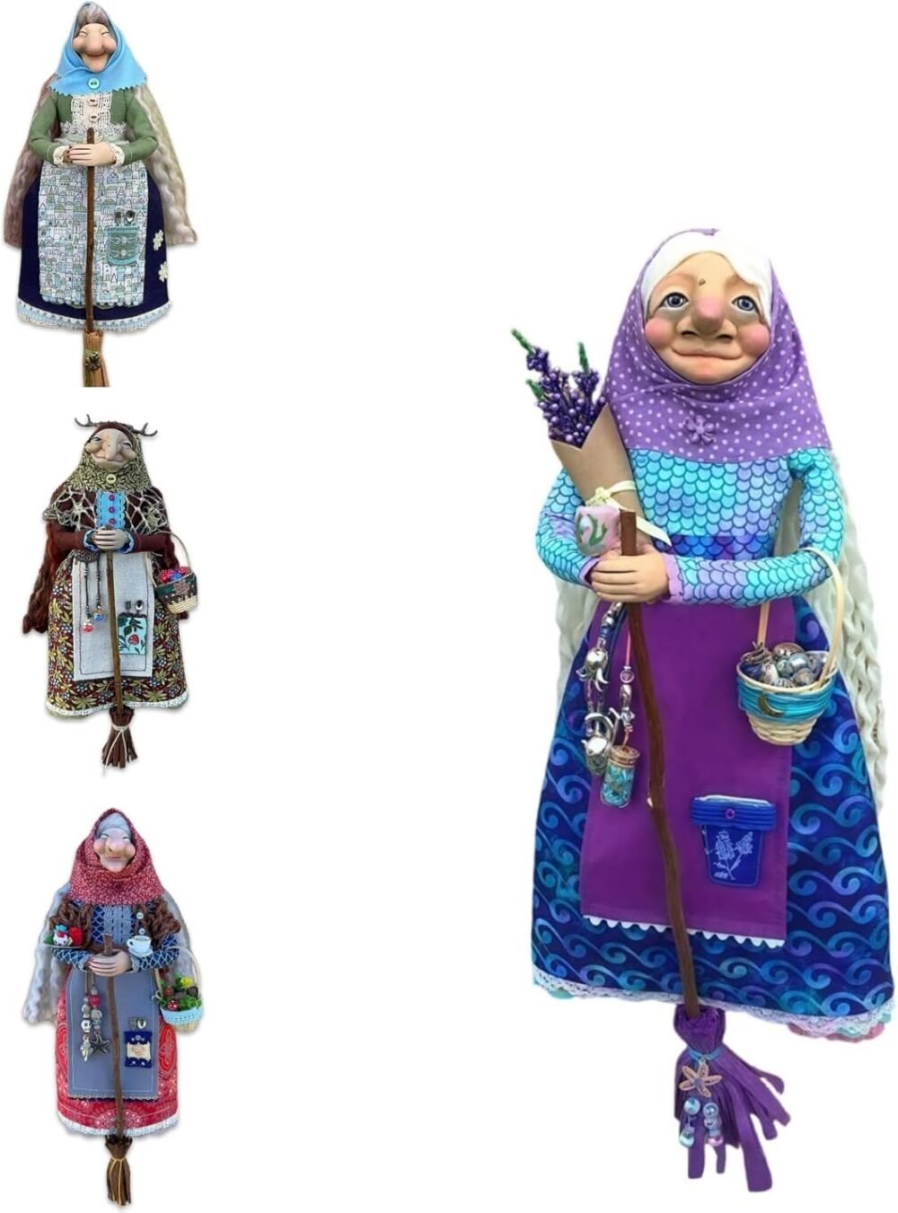 Enchanting Kitchen Charm: Handmade Witch Doll for Culinary Inspiration