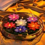 Illuminated Lotus Accents for Festive Indian Celebrations