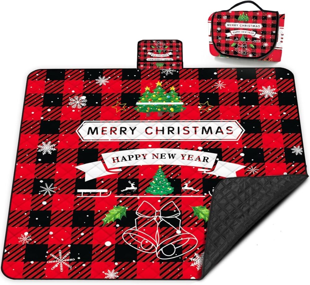 Versatile 80"x80" Waterproof Picnic Blanket: Perfect for Family Outings and Outdoor Fun!