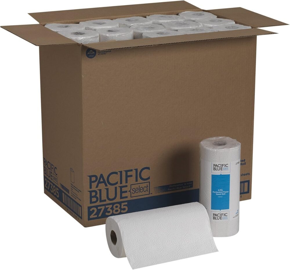 Georgia Pacific Blue Select Dual-Ply Perforated Paper Towels: 85 Sheets, 30 Rolls per Case