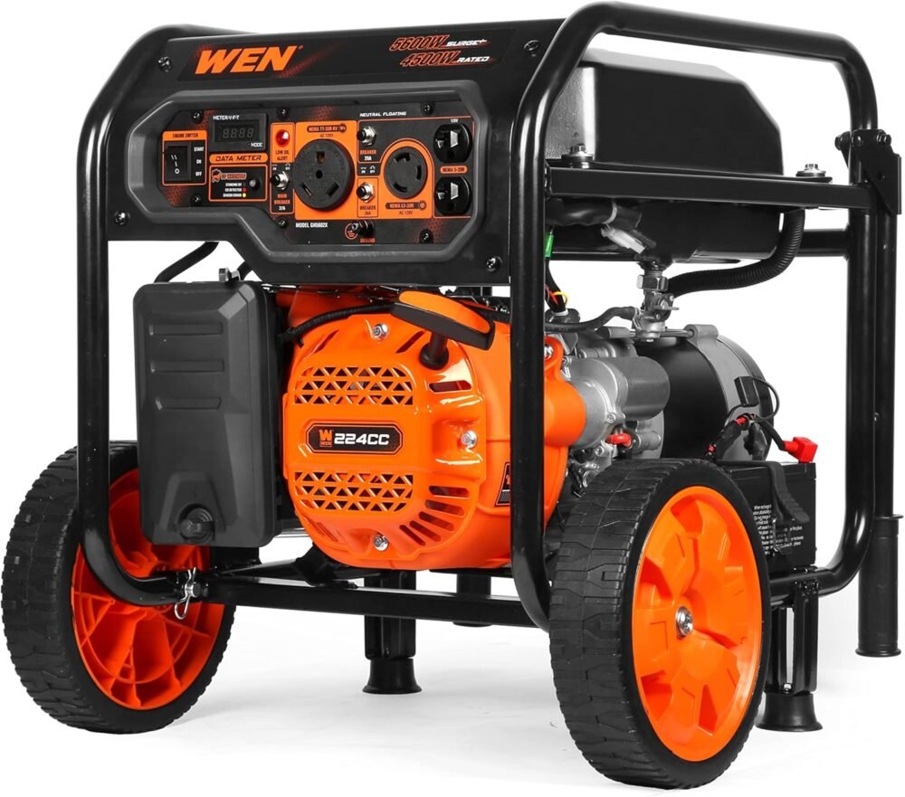 WEN 5600W Portable Generator: Reliable Power with Electric Start and Safety Features for Home and RV Use