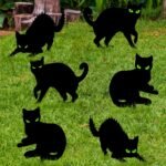 Spooky Black Cat Yard Signs: Glow-in-the-Dark Silhouettes for Halloween Fun!