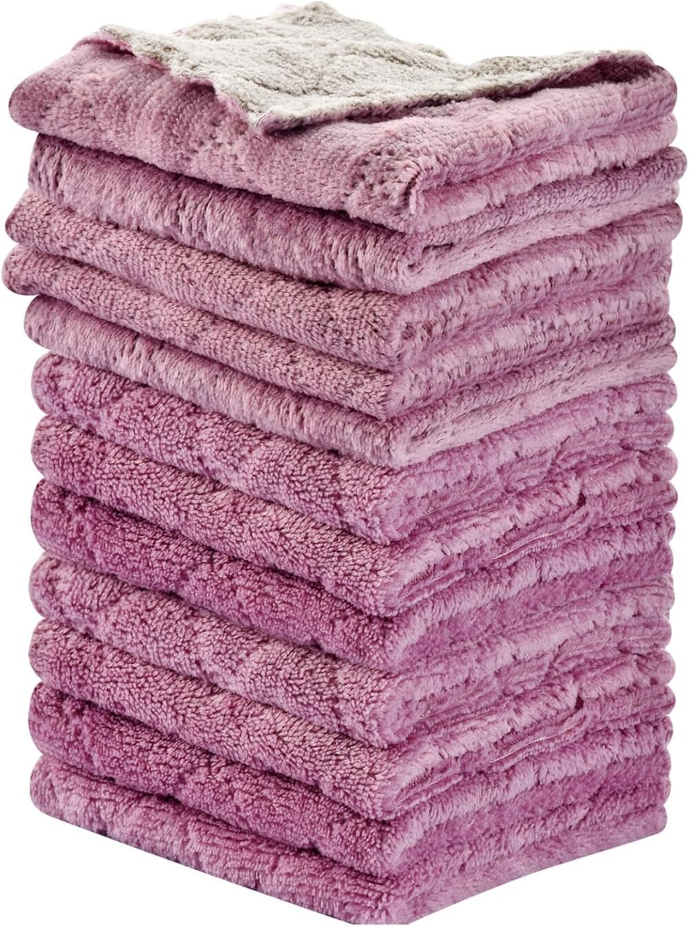 Versatile 12-Pack Microfiber Kitchen and Cleaning Towels for All Surfaces