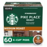 Premium Medium Roast K-Cups: Pike Place Blend for Keurig, 100% Arabica - 60 Pods