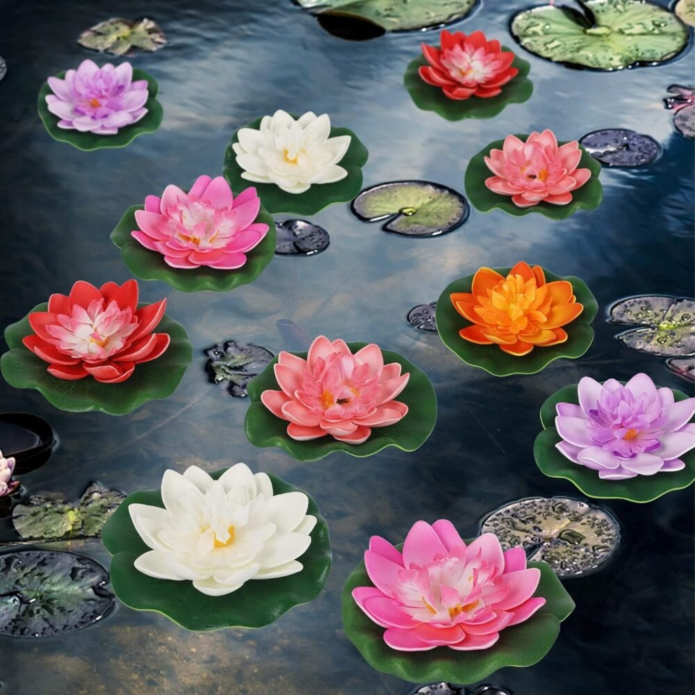 Vibrant Foam Lotus Flowers for Elegant Home and Garden Decor