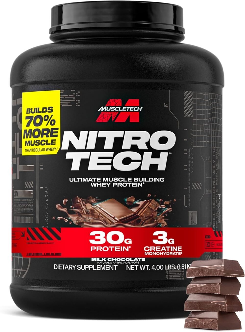 Ultimate Muscle Fuel: Milk Chocolate Whey Protein with Creatine and BCAAs