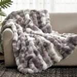 Chic Tie-Dye Taupe Plush Throw for Ultimate Comfort