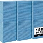 Versatile Blue Microfiber Towels: 150-Pack for All Your Cleaning Needs