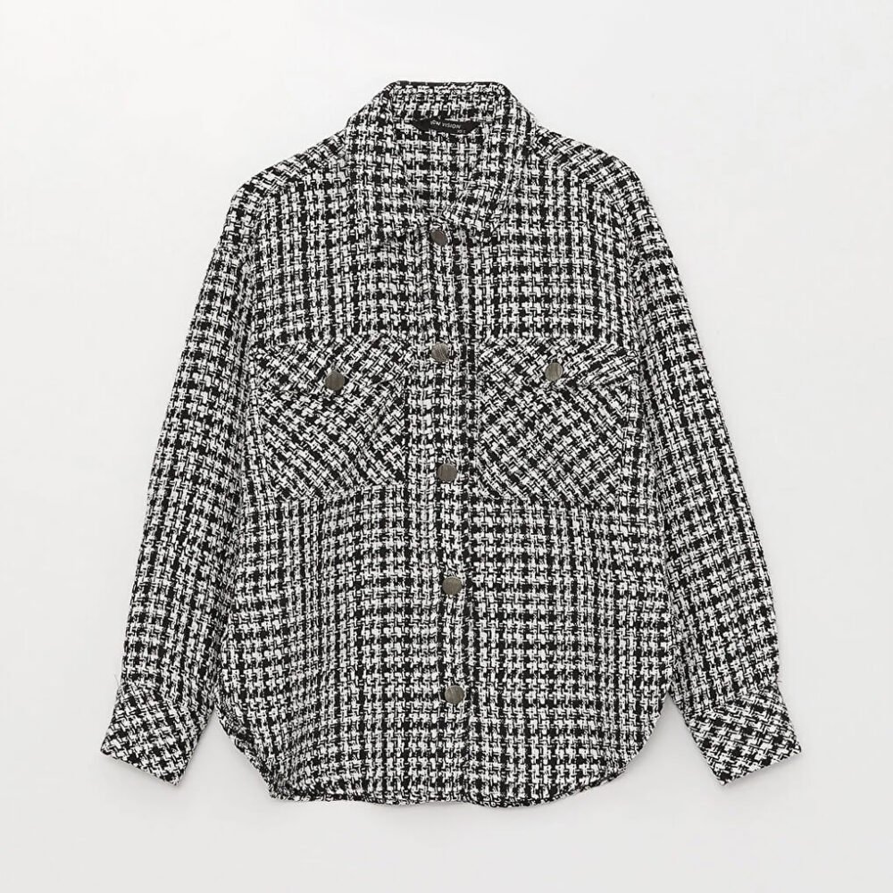 Classic BLACK Shirt Jacket - 이미지 3