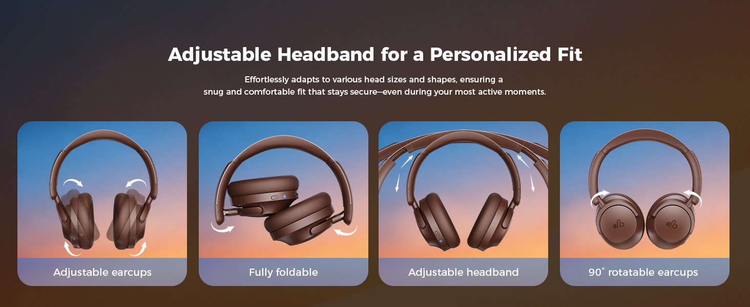 Hybrid Active Noise Cancelling Headphones - Over-Ear 497