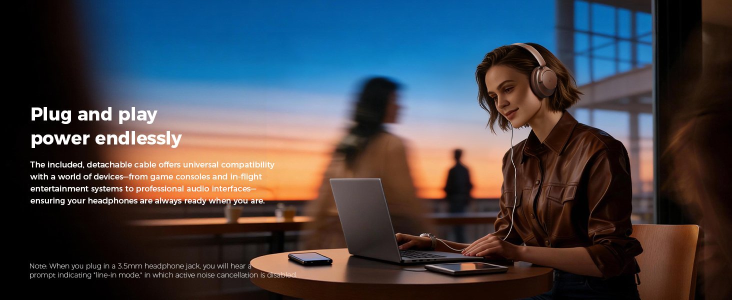 Hybrid Active Noise Cancelling Headphones - Over-Ear 489