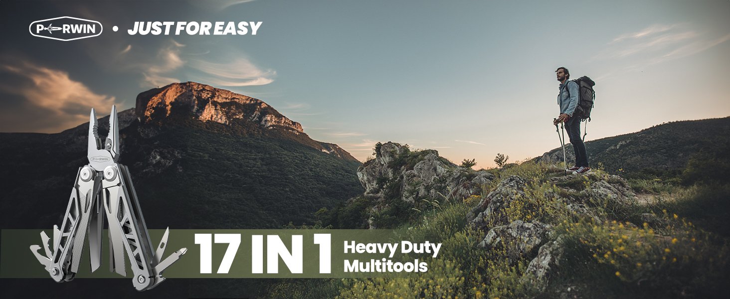 17-in-1 Stainless Steel Multi Tool with Pliers