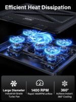 Kootek Laptop Coolg , Laptop Cooler uiet - Image 3