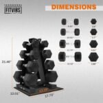 Fitvids Rubber Coated Dumbbell Storage Rack - Image 3