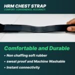 Replacement Heart Rate Chest Monitor Strap Compat - Image 5
