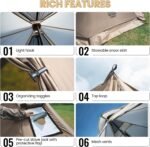 OneTigris Smokey Tent Stove Jack Ultralight Seaso - Image 4