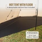 OneTigris Smokey Tent Stove Jack Ultralight Seaso - Image 7