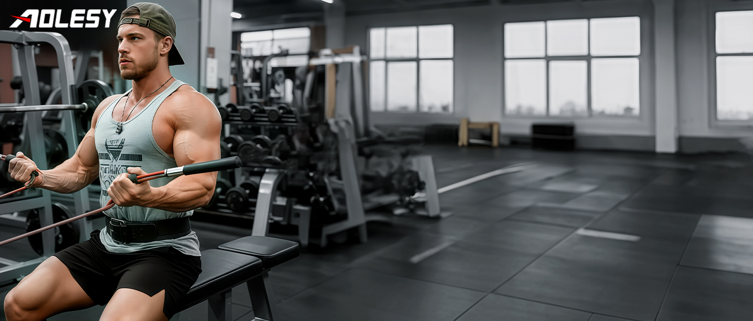 Aolesy Men’s Lightweight Gym Workout Shorts with Zip Pockets