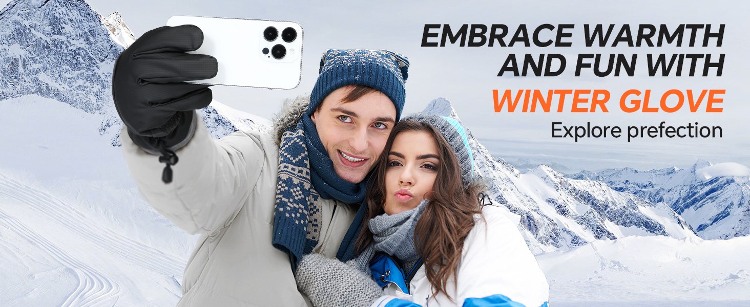 Winter Waterproof Windproof Gloves for Men and Women – Thermal Touch Screen