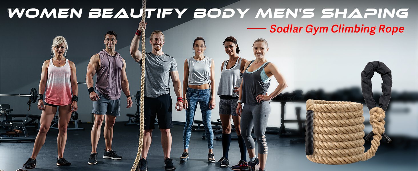 Heavy Duty Jute Climbing Ropes for Strength Training