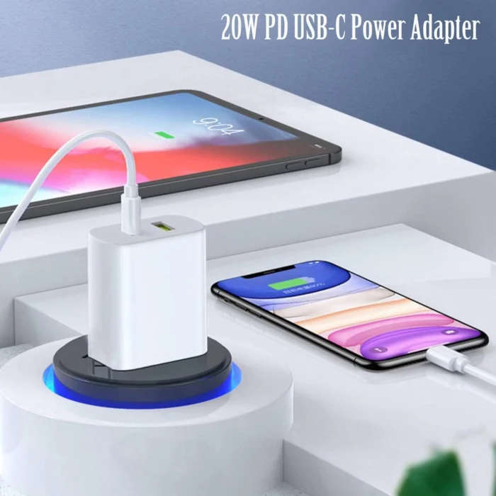 Fast Dual Port USB Wall Charger - Power Adapter for iPhone - Image 3