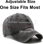 Women's Classic Baseball Golf Cap - Adjustable Cotton Unstructured H - Image 3