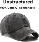 Women's Classic Baseball Golf Cap - Adjustable Cotton Unstructured H - Image 4