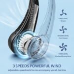 Portable Bladeless Neck Fan - Rechargeable Wearable Perso - Image 3