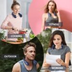 Portable Bladeless Neck Fan - Rechargeable Wearable Perso - Image 6