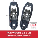 Trail Snowshoes, Inch Pair, Midnight - Image 7