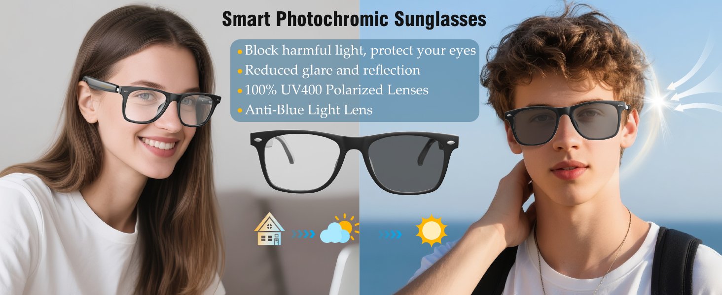 Smart Glasses Women Chat , Bluetooth Transla 418