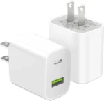 Fast Dual Port USB Wall Charger - Power Adapter for iPhone - Image 2