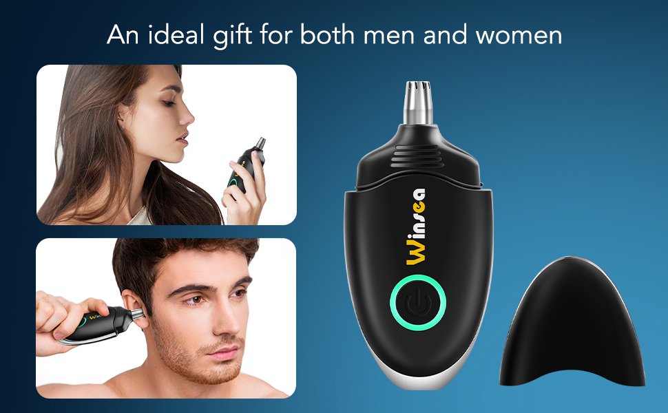Rechargeable Waterproof Nose Hair Trimmer for Women - Por 596